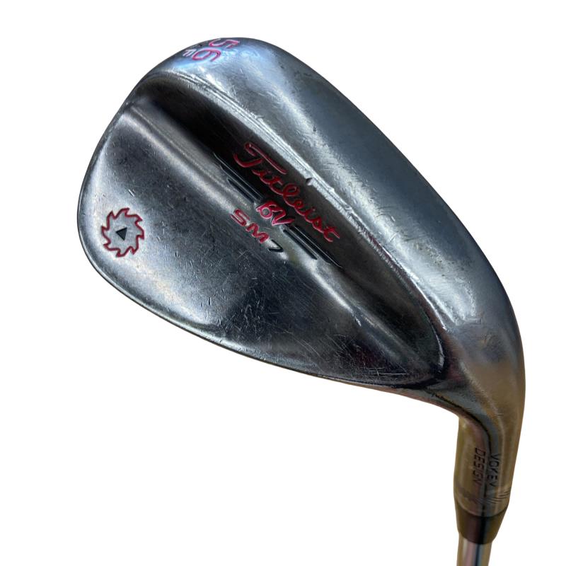 【中古】 タイトリスト VOKEY SPIN MILLED SM7 ブラッシュドスチール 56°/14°F ウェッジ WG NS PRO 950GH (フレックスS) メンズ 男性用 右利き 右用 Cランク ゴルフクラブ