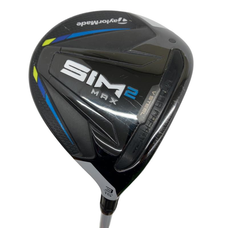【中古】 テーラーメイド SIM2 MAX 3W フェアウェイウッド FW Speeder 661 EVOLUTION VII (フレックスS) メンズ 男性用 右利き 右用 Cランク ゴルフクラブ