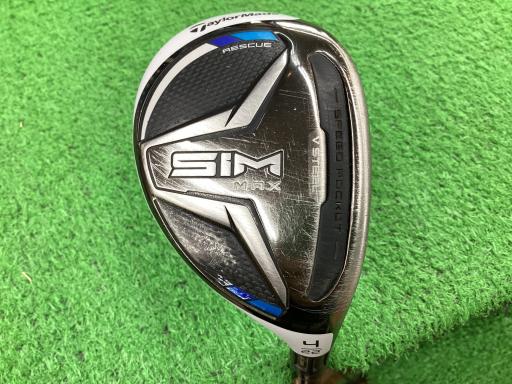 【中古】 テーラーメイド SIM MAX U4 ユーティリティ UT リシャフト (フレックスその他) メンズ 男性用 右利き 右用 Cランク ゴルフクラブ