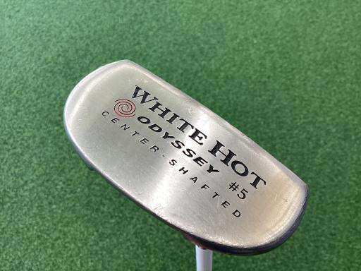 【中古】 オデッセイ WHITE HOT #5 CENTER SHAFTED 34インチ パター PT スチール (フレックスその他) メンズ 男性用 右利き 右用 Dランク ゴルフクラブ