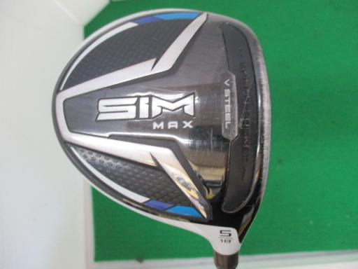 【中古】 テーラーメイド SIM MAX 5W フェアウェイウッド FW リシャフト (フレックスその他) メンズ 男性用 右利き 右用 Cランク ゴルフクラブ