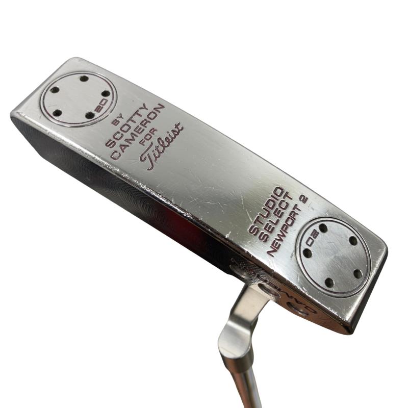【中古】 タイトリスト SCOTTY CAMERON STUDIO SELECT NEWPORT 2 33in(20g) レフティ パター PT スチール写真 (フレックス余分の物) メンズ 成人男性用 左ぎっちょ レフティ 左用 C位置づける ゴルフ野球クラブ