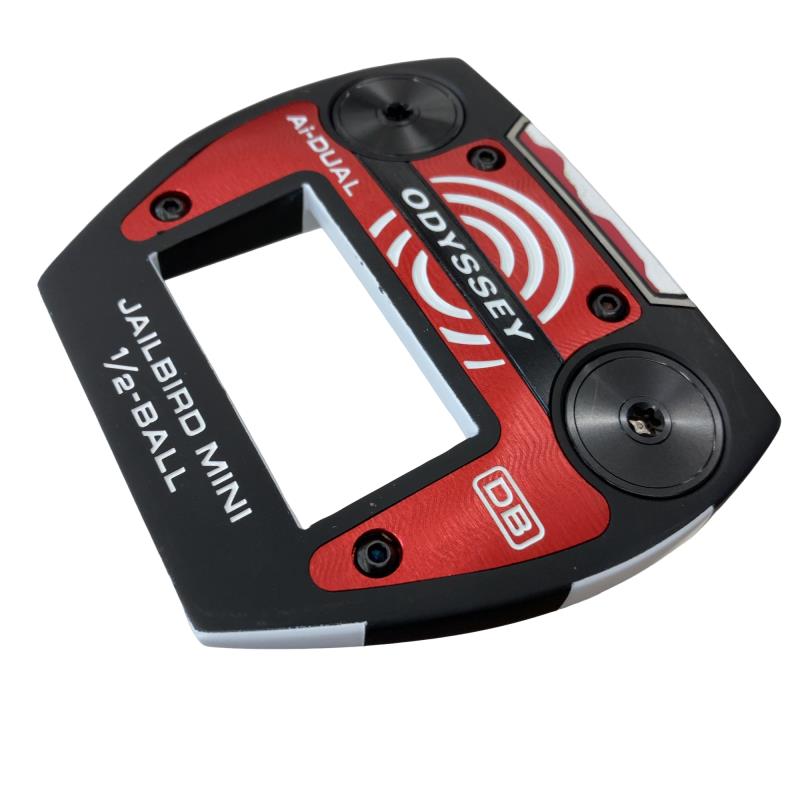 【中古】 オデッセイ Ai-DUAL JAILBIRD MINI 1/2-BALL DB 34in パター PT STROKE LAB 90 スチール写真 (フレックス余分の物) メンズ 成人男性用 右利き 右用 B序列付ける ゴルフ野球クラブ