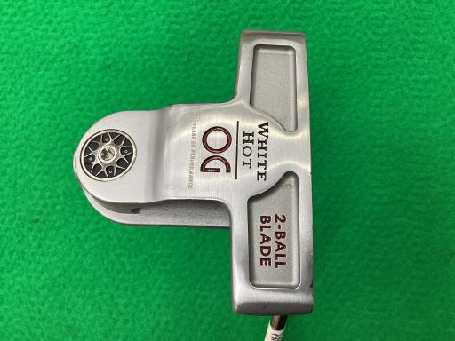 【中古】 オデッセイ WHITE HOT OG 2-BALL BLADE TOUR LINED 34インチ パター PT STROKE LAB (フレックスその他) メンズ 男性用 右利き 右用 Dランク ゴルフクラブ