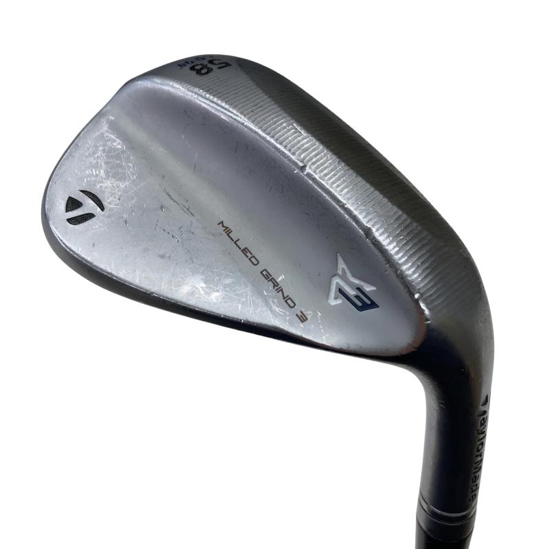 【中古】 テーラーメイド Taylor Made MILLED GRIND 3 58°/08° ウェッジ WG 純正特注シャフト (フレックスS) メンズ 男性用 右利き 右用 Cランク ゴルフクラブ