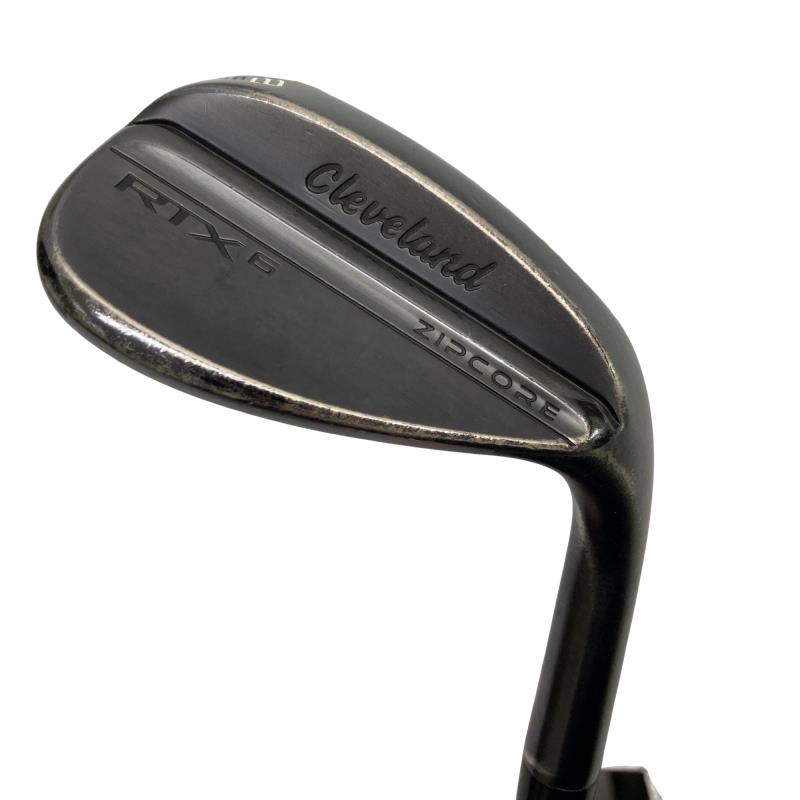 【中古】 クリーブランド Cleveland RTX-6 ZIPCORE ブラックサテン 58°/10° MID ウェッジ WG 純正特注シャフト (フレックスS) メンズ 男性用 右利き 右用 Dランク ゴルフクラブ