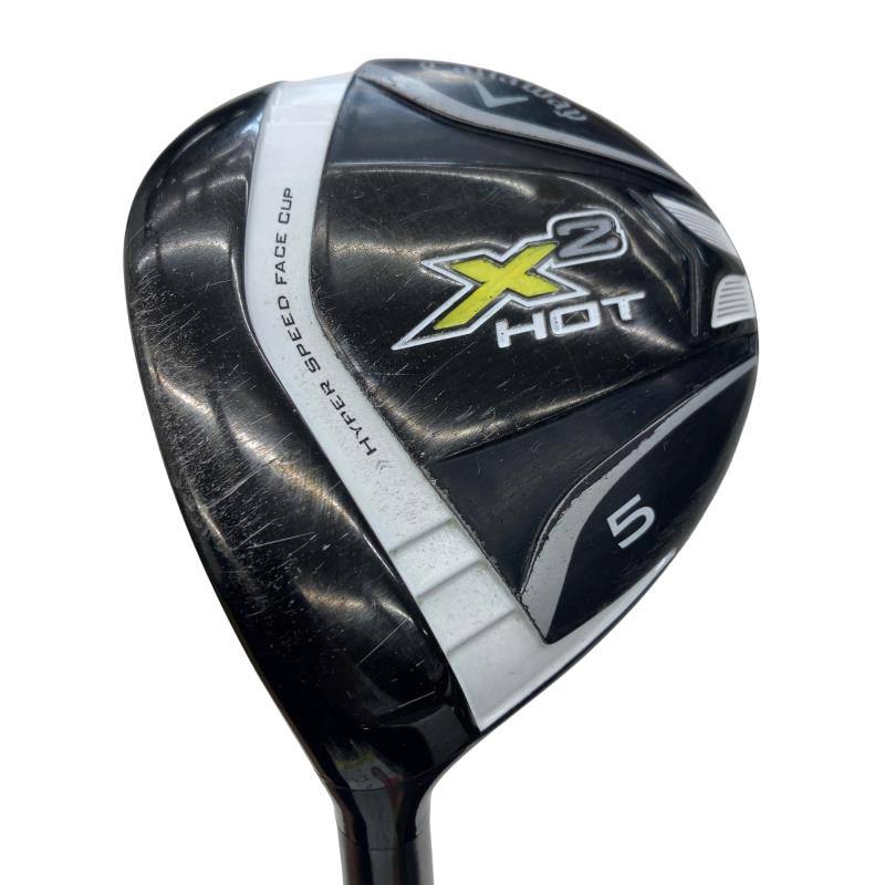 【中古】 キャロウェイ X2 HOT  5W レフティ フェアウェイウッド FW X2 HOT(公明正大通い路) (フレックスR) メンズ 成人男性用 左ぎっちょ レフティ 左用 C位置づける ゴルフ野球クラブ