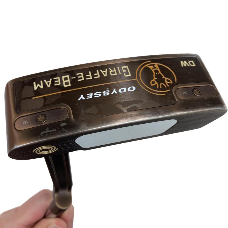 【中古】 オデッセイ GIRAFFE-BEAM DOUBLE WIDE 34in パター PT STROKE LAB 90 スチール写真 (フレックス余分の物) メンズ 成人男性用 右利き 右用 C序列付ける ゴルフ野球クラブ