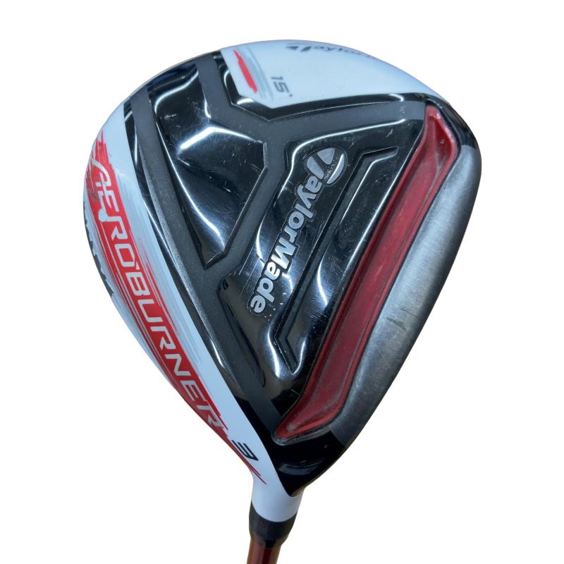 【中古】 テーラーメイド AERO BURNER 3W フェアウェイウッド FW TM1-215(フェアウェイ) (フレックスS) メンズ 男性用 右利き 右用 Dランク ゴルフクラブ