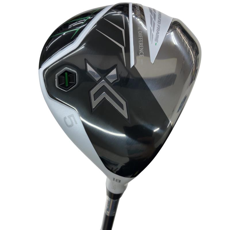 【中古】 ダンロップ XXIO(2022) eks ホワイト 5W フェアウェイウッド FW Miyazaki AX-2(FW) (フレックスS) メンズ 男性用 右利き 右用 Bランク ゴルフクラブ