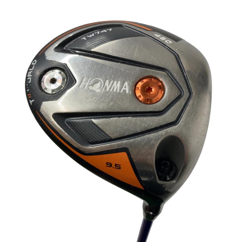 【中古】 本間ゴルフ TOUR WORLD TW747 460  9.5° １番ウッド DR 完全無欠特注立て坑 (フレックスX) メンズ 成人男性用 右利き 右用 D序列付ける ゴルフ野球クラブ