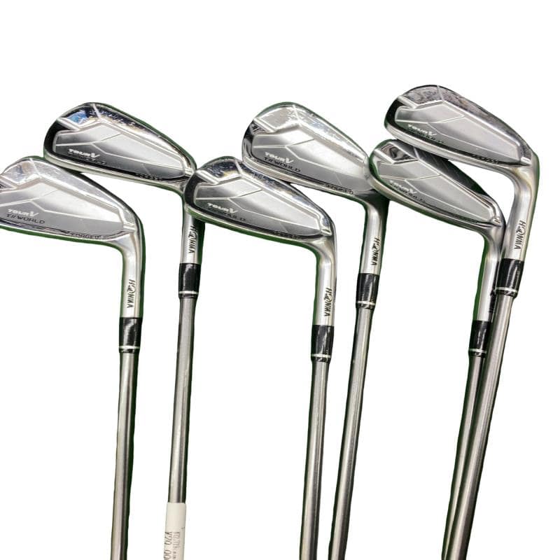【中古】 本間ゴルフ TOUR WORLD TOUR V 6S アイアン仕掛ける IR VIZARD EZ-IB 100 (フレックスS) メンズ 成人男性用 右利き 右用 C価値づける ゴルフ野球クラブ