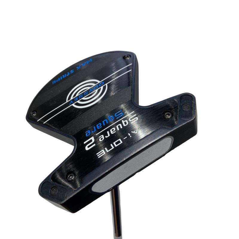 【中古】 オデッセイ Ai-ONE SQUARE 2 SQUARE MAX STRIPE 34in パター PT STROKE LAB 90 スチール写真 (フレックス余分の物) メンズ 成人男性用 右利き 右用 C価値づける ゴルフ野球クラブ