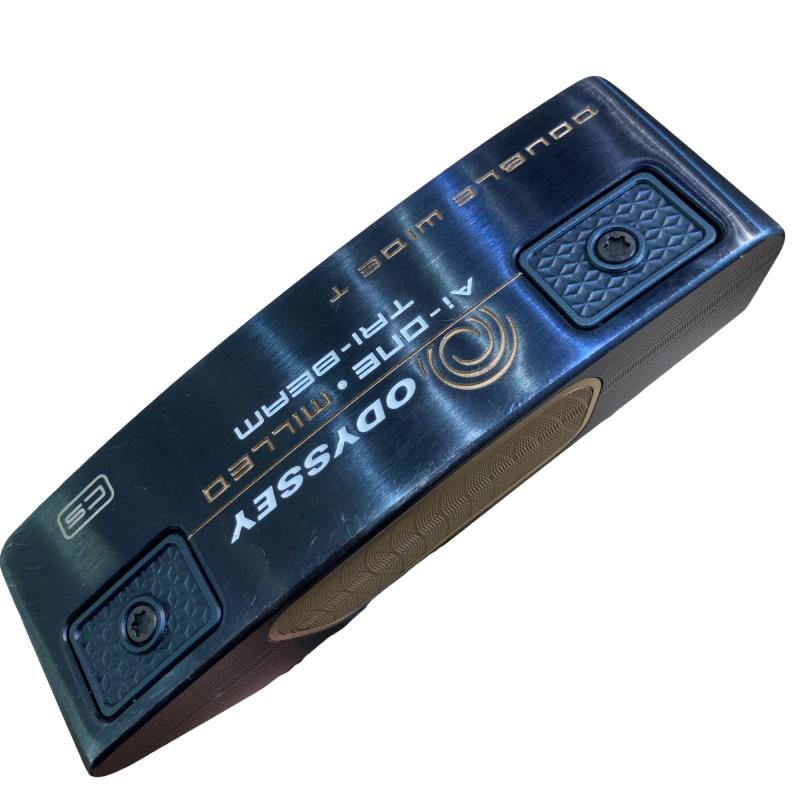 【中古】 オデッセイ Ai-ONE・MILLED TRI-BEAM DOUBLE WIDE T CS 34インチ パター PT STROKE LAB 90 スチール (フレックスその他) メンズ 男性用 右利き 右用 Cランク ゴルフクラブ