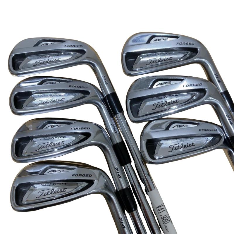 【中古】 タイトリスト Titleist AP2 714 8S アイアンセット IR 純正特注シャフト (フレックスS) メンズ 男性用 右利き 右用 Dランク ゴルフクラブ