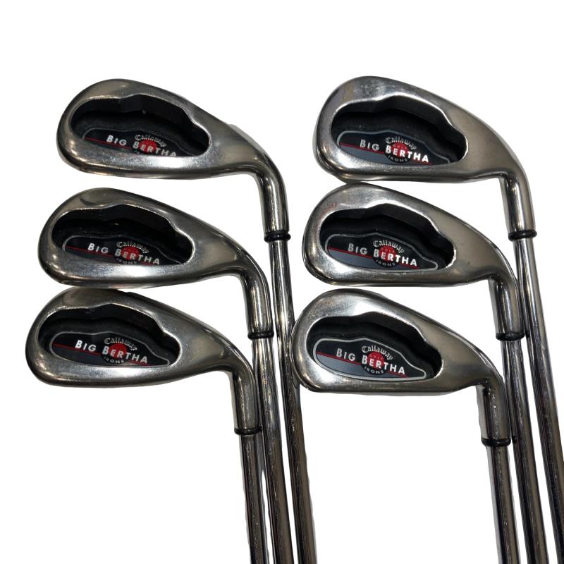 【中古】 キャロウェイ BIG BERTHA IRONS(2004) 6S アイアンセット IR NS PRO 850GH (フレックスR) メンズ 男性用 右利き 右用 Dランク ゴルフクラブ