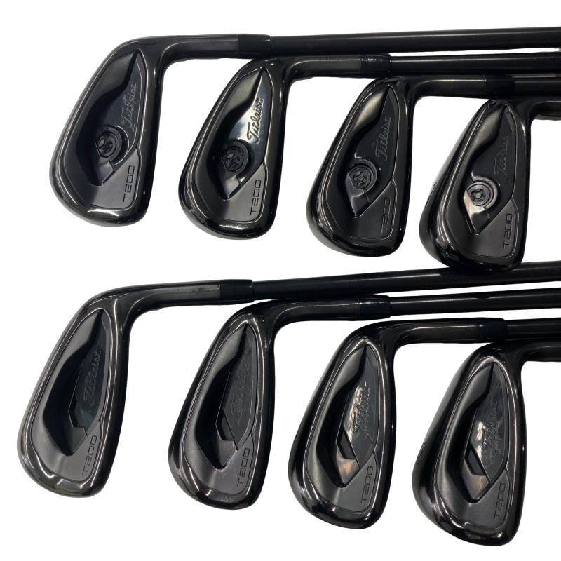 【中古】 タイトリスト Titleist T200 黒いこと 8S アイアン仕掛ける IR Dynamic Gold 105 ONYX BLACK (フレックスS) メンズ 成人男性用 右利き 右用 C価値づける ゴルフ野球クラブ