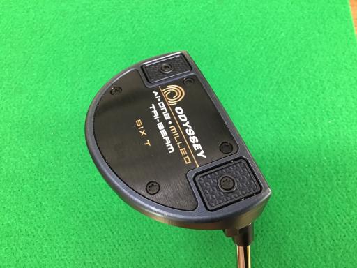 【中古】 オデッセイ Ai-ONE・MILLED TRI-BEAM SIX T 34in パター PT STROKE LAB 90 スチール写真 (フレックス余分の物) メンズ 成人男性用 右利き 右用 C位置づける ゴルフ野球クラブ