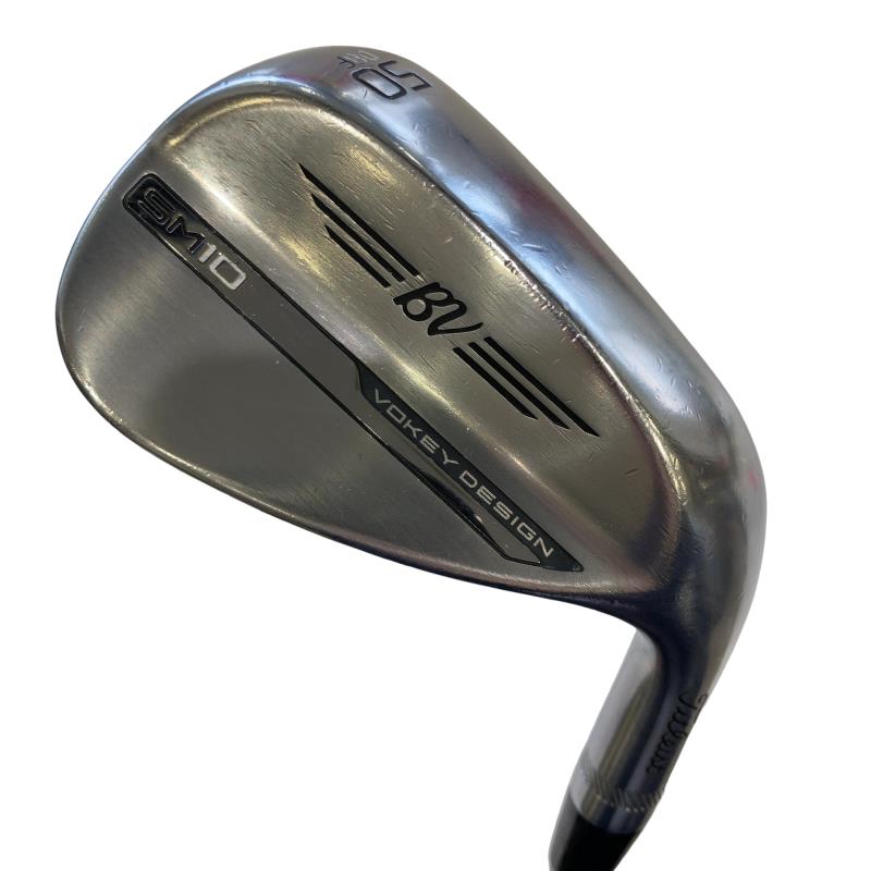 【中古】 タイトリスト VOKEY SPIN MILLED SM10 ツアークロム 50°/08°F ウェッジ WG Dynamic Gold (フレックスS) メンズ 男性用 右利き 右用 Cランク ゴルフクラブ