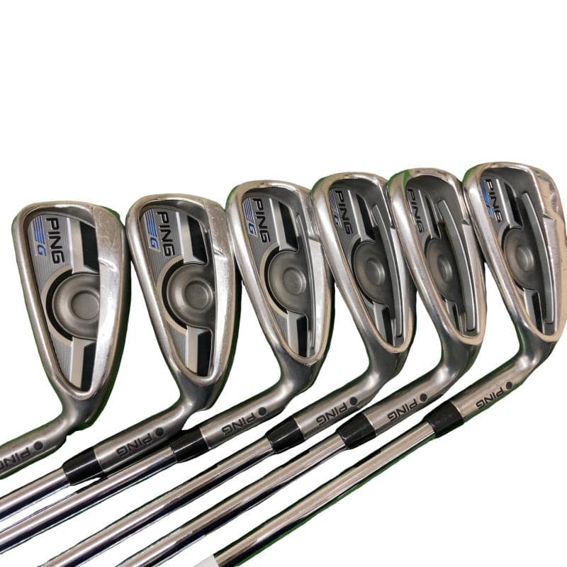 【中古】 ピン G 6S アイアンセット IR PING AWT 2.0 LITE (フレックスS) メンズ 男性用 右利き 右用 Cランク ゴルフクラブ