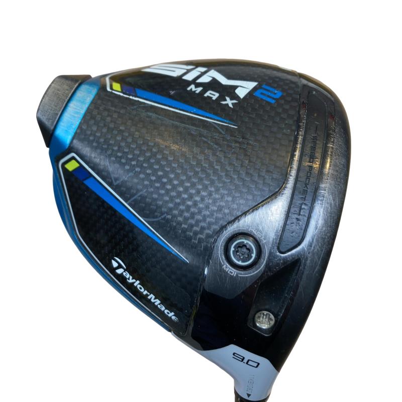 【中古】 テーラーメイド SIM2 MAX 9° ドライバー DR TENSEI BLUE TM50(SIM2 DR) (フレックスS) メンズ 男性用 右利き 右用 Cランク ゴルフクラブ