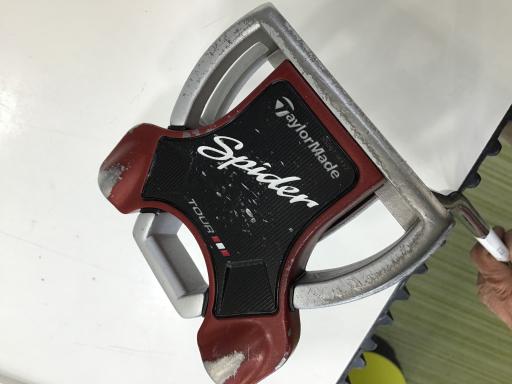 【中古】 テーラーメイド Spider Tour PLATINUM(2018) 33インチ パター PT スチール (フレックスその他) メンズ 男性用 右利き 右用 Dランク ゴルフクラブ