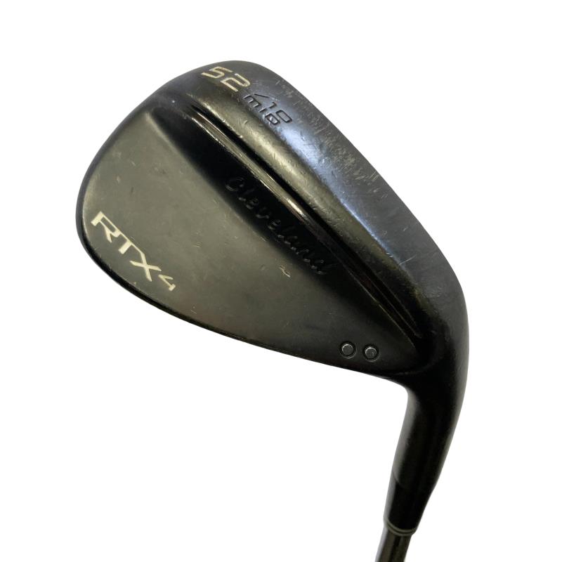 【中古】 クリーブランド Cleveland RTX-4 ブラックサテン 52°/10° MID ウェッジ WG Dynamic Gold (フレックスS) メンズ 男性用 右利き 右用 Cランク ゴルフクラブ