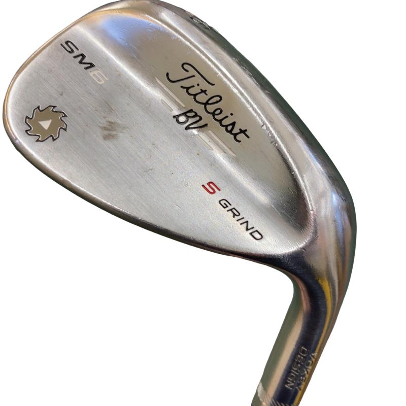 【中古】 タイトリスト VOKEY SPIN MILLED SM6 ツアークロム 56°/10°S ウェッジ WG Dynamic Gold (フレックスS) メンズ 男性用 右利き 右用 Cランク ゴルフクラブ