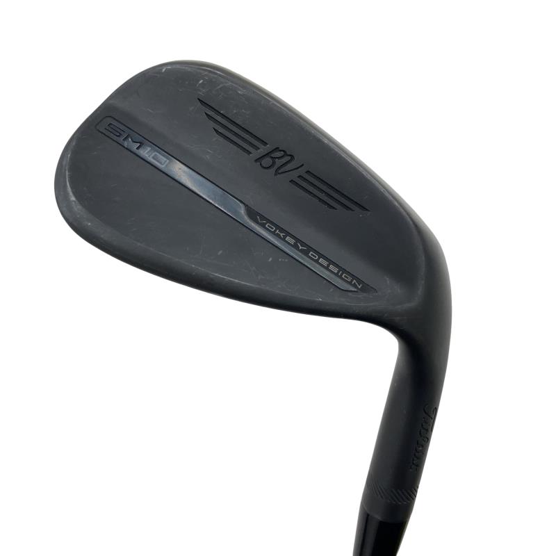 【中古】 タイトリスト VOKEY SPIN MILLED SM10 ジェットブラック 56°/14°F ウェッジ WG 純正特注シャフト (フレックスその他) メンズ 男性用 右利き 右用 Cランク ゴルフクラブ