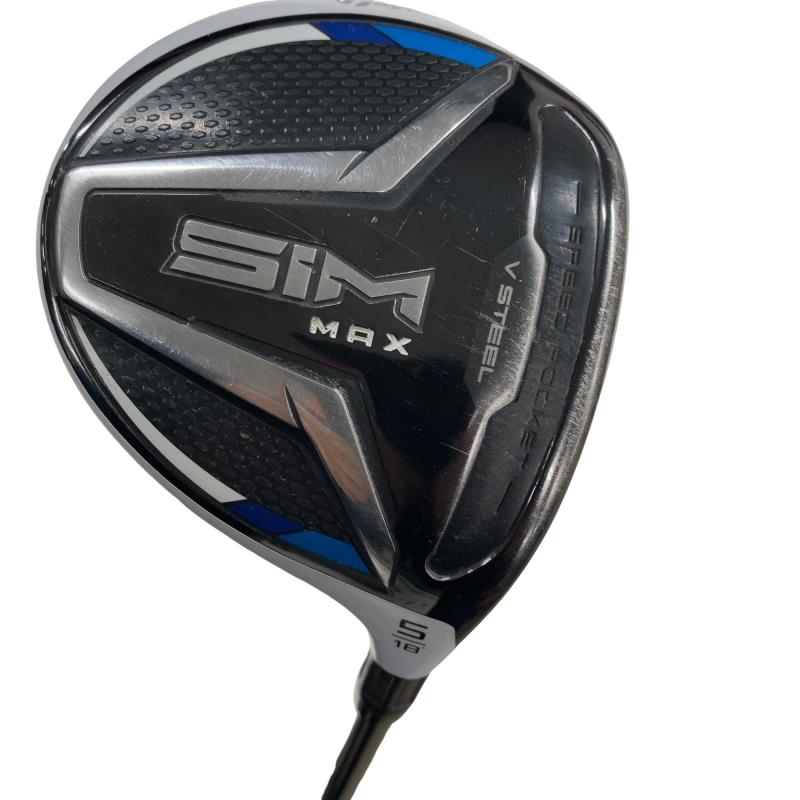 【中古】 テーラーメイド SIM MAX 5W フェアウェイウッド FW TENSEI BLUE TM50(FW) (フレックスSR) メンズ 男性用 右利き 右用 Cランク ゴルフクラブ