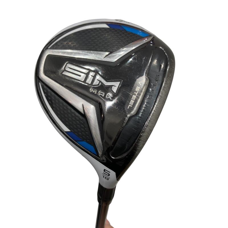 【中古】 テーラーメイド SIM MAX 5W フェアウェイウッド FW TENSEI BLUE TM50(FW) (フレックスR) メンズ 男性用 右利き 右用 Cランク ゴルフクラブ