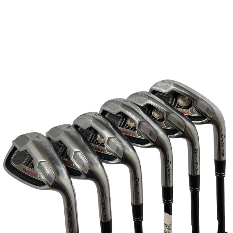 【中古】 テーラーメイド TOUR BURNER 6S アイアンセット IR RE-AX SUPERFAST 60(アイアン) (フレックスR) メンズ 男性用 右利き 右用 Cランク ゴルフクラブ
