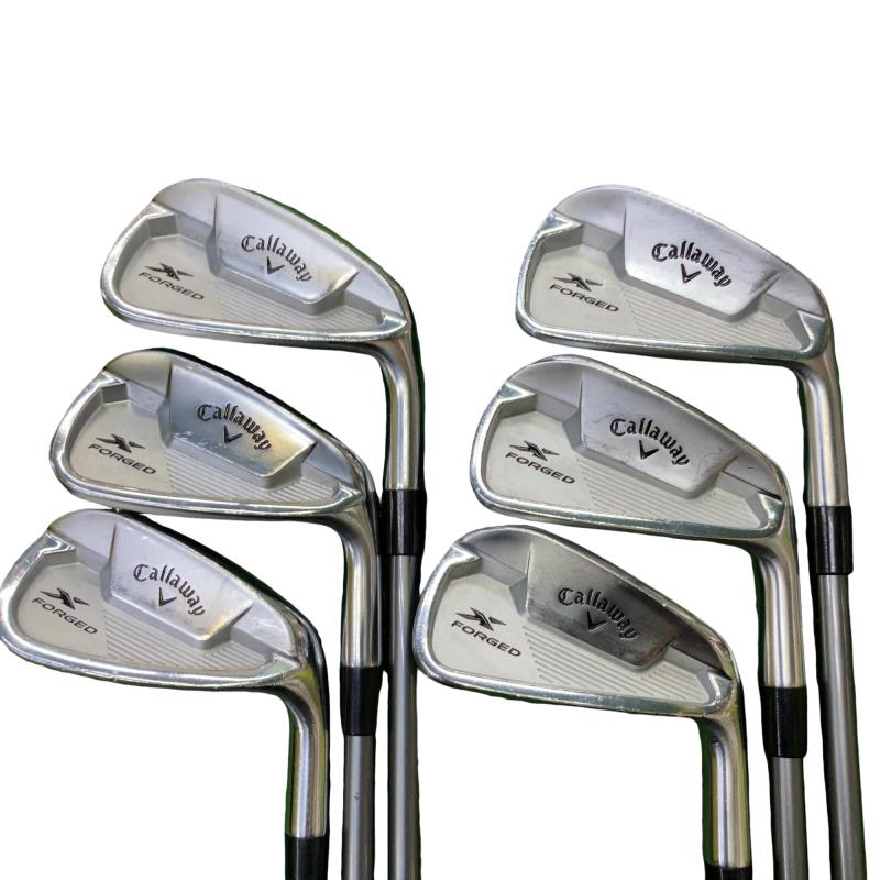 【中古】 キャロウェイ X FORGED STAR(2021) 6S アイアン仕掛ける IR Fujikura MC 80 for CW (フレックスS) メンズ 成人男性用 右利き 右用 C価値づける ゴルフ野球クラブ