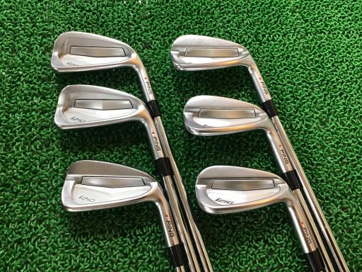 【中古】 ピン i210 6S アイアンセット IR 純正特注シャフト (フレックスX) メンズ 男性用 右利き 右用 Cランク ゴルフクラブ