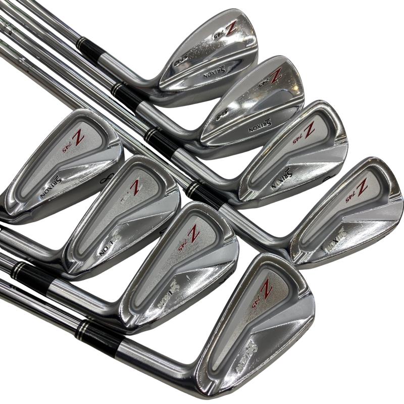 【中古】 ダンロップ SRIXON Z745 8S アイアンセット IR 純正特注シャフト (フレックスS) メンズ 男性用 右利き 右用 Cランク ゴルフクラブ