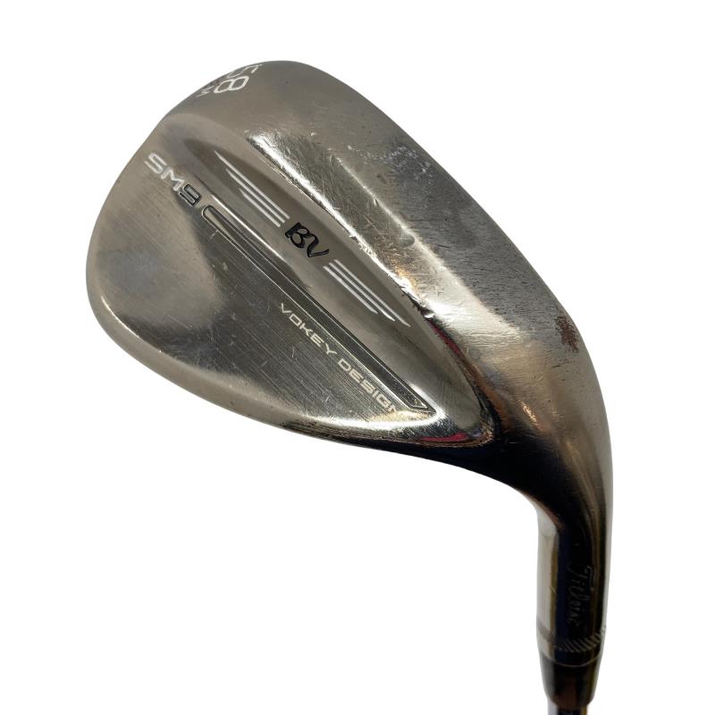 【中古】 タイトリスト VOKEY SPIN MILLED SM9 ブラッシュドスチール 58°/08°M ウェッジ WG 純正特注シャフト (フレックスその他) メンズ 男性用 右利き 右用 Cランク ゴルフクラブ