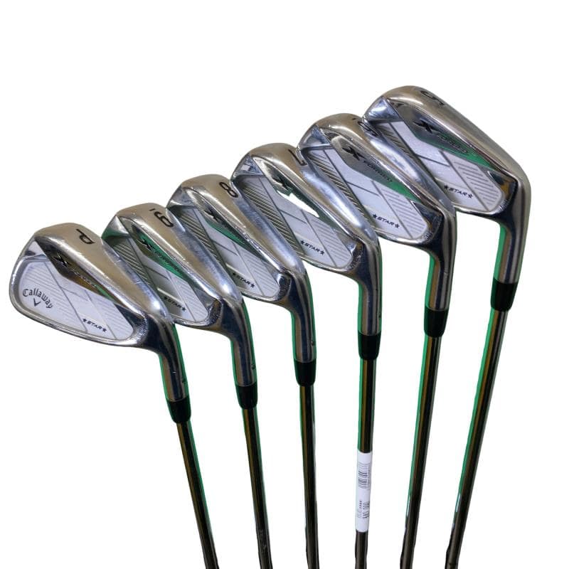 【中古】 キャロウェイ X FORGED STAR 6S アイアン書き割り IR 完全無欠特注立て坑 (フレックスR) メンズ 成人男性用 右利き 右用 D序列付ける ゴルフ野球クラブ