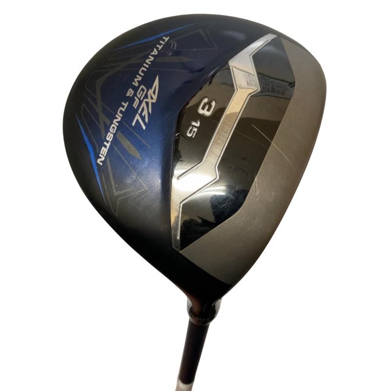 【中古】 つるや AXEL GF 3W フェアウェイウッド FW GF VANQUISH(フェアウェイ) (フレックスR) メンズ 男性用 右利き 右用 Cランク ゴルフクラブ