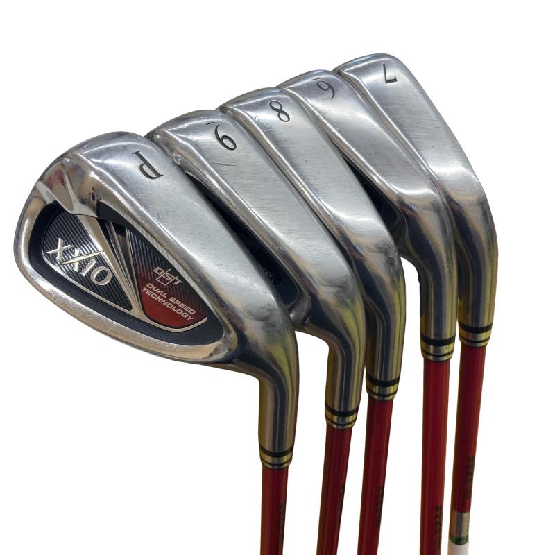 【中古】 ダンロップ XXIO(2014) 5S(レッド) アイアンセット IR XXIO MP800(アイアン)レッド (フレックスR) メンズ 男性用 右利き 右用 Dランク ゴルフクラブ
