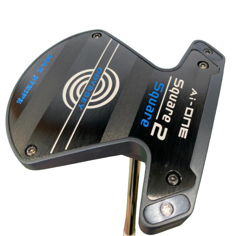 【中古】 オデッセイ Ai-ONE SQUARE 2 SQUARE MAX STRIPE 34in パター PT STROKE LAB 90 スチール写真 (フレックス余分の物) メンズ 成人男性用 右利き 右用 B位置づける ゴルフ野球クラブ