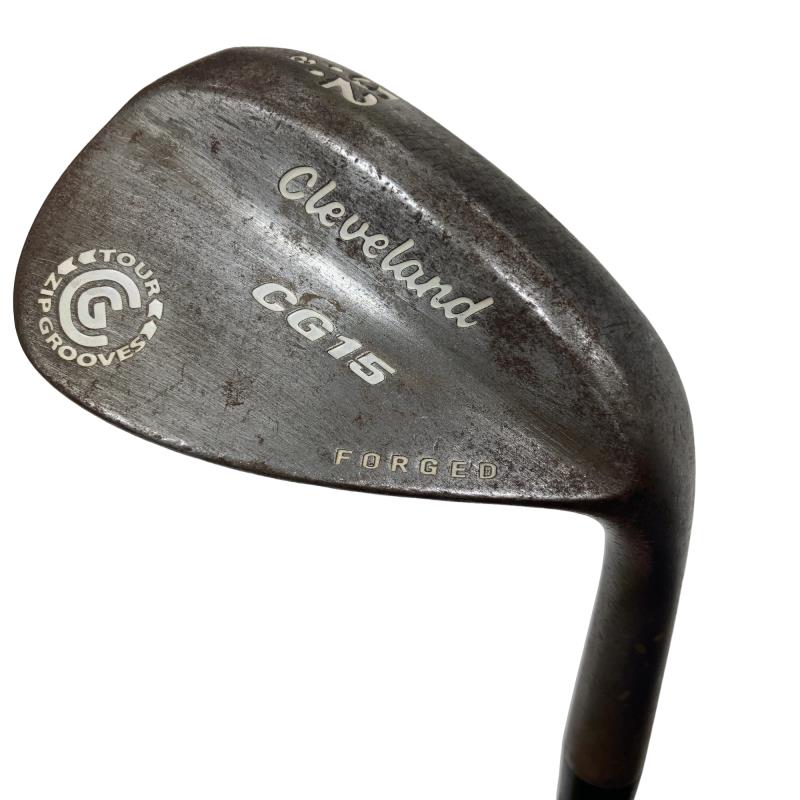 【中古】 クリーブランド CG15 FORGED TOUR ZIP GROOVES 52°/08° ウェッジ WG Dynamic Gold (フレックスS) メンズ 男性用 右利き 右用 Cランク ゴルフクラブ