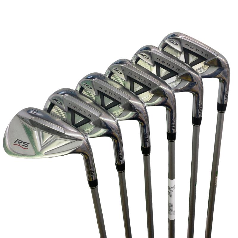 【中古】 プロギア iD nabla RS TITAN FACE 8S アイアンセット IR iD nabla RS (フレックスR) メンズ 男性用 右利き 右用 Cランク ゴルフクラブ|ゴルフパートナー 中古クラブ店