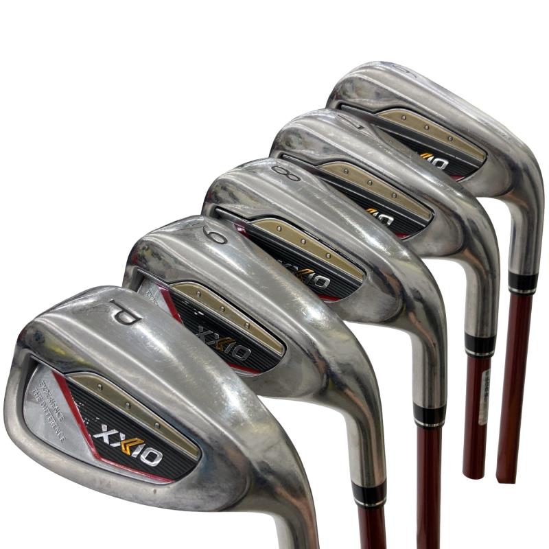【中古】 ダンロップ XXIO(2024) 5S(レッド) アイアンセット IR XXIO MP1300(IR) レッド (フレックスR) メンズ 男性用 右利き 右用 Cランク ゴルフクラブ