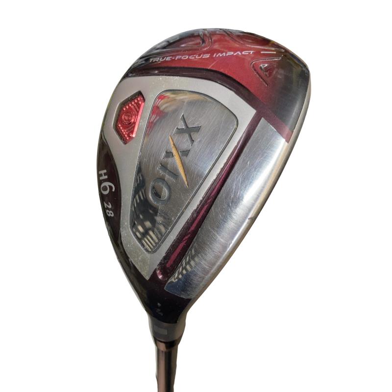 【中古】 ダンロップ XXIO(2018) H6(ボルドー) レディース ユーティリティ UT リシャフト (フレックスその他) レディース 女性用 右利き 右用 Cランク ゴルフクラブ