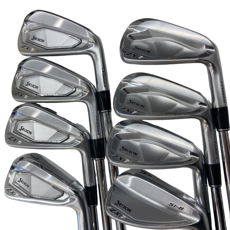 【中古】 ダンロップ SRIXON ZXi COMBO 8S アイアンセット IR 純正特注シャフト (フレックスX) メンズ 男性用 右利き 右用 Bランク ゴルフクラブ｜ゴルフパートナー 中古クラブ店