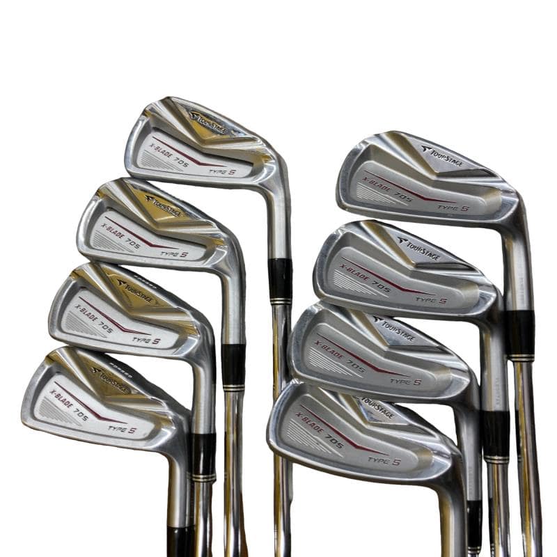 【中古】 ブリヂストン TOURSTAGE X-BLADE 705 TYPE S 8S アイアンセット IR NS PRO 950GH ウェイトフロー (フレックスS) メンズ 男性用 右利き 右用 Cランク ゴルフクラブ
