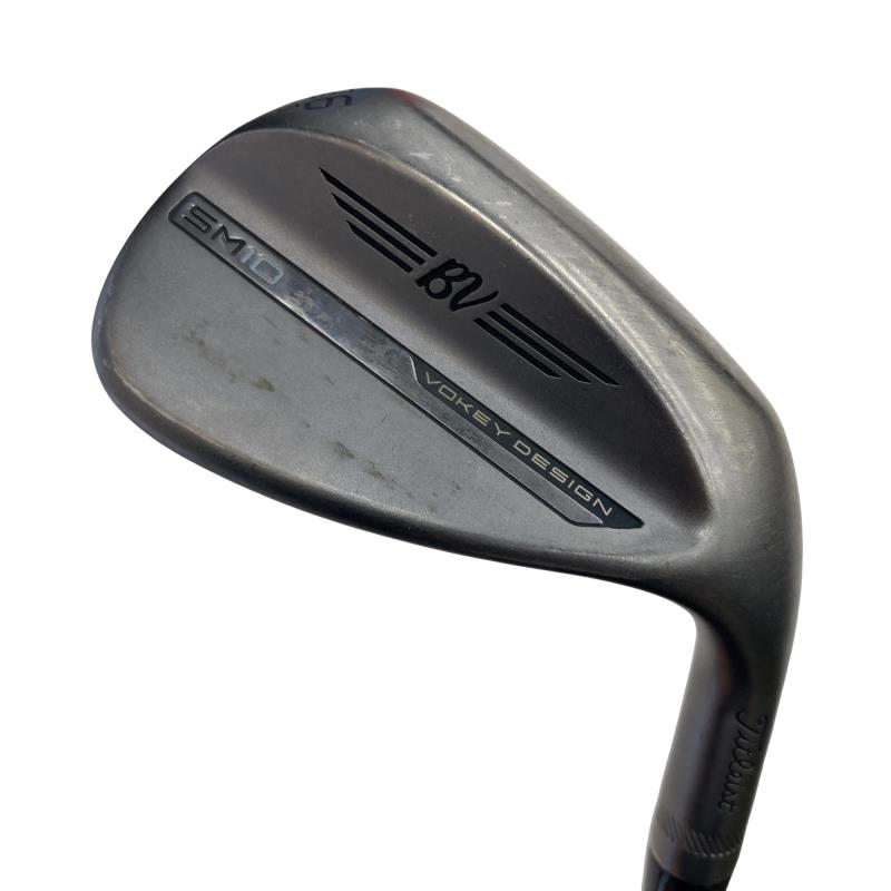 【中古】 タイトリスト VOKEY SPIN MILLED SM10 ジェット機黒いこと 56°/12°D ウェッジ WG 純然たる特注矢がら (フレックスR) メンズ 成人男性用 右利き 右用 C位置づける ゴルフ野球クラブ