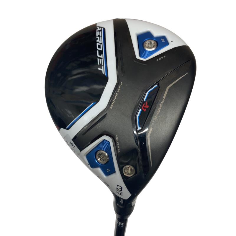 【中古】 コブラ cobra AEROJET LS 3W フェアウェイウッド FW 純正特注シャフト (フレックスSR) メンズ 男性用 右利き 右用 Cランク ゴルフクラブ