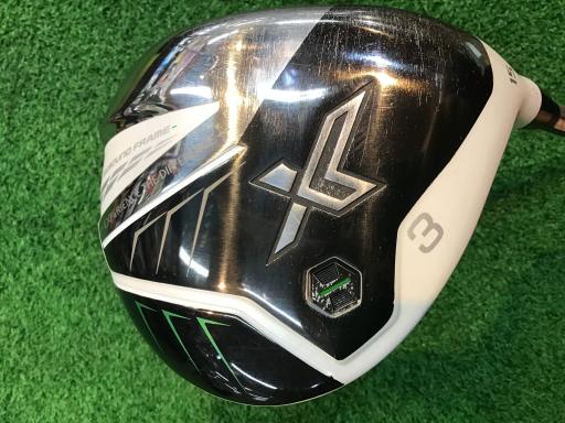 【中古】 ダンロップ XXIO(2022) eks ホワイト 3W フェアウェイウッド FW Miyazaki AX-2(FW) (フレックスS) メンズ 男性用 右利き 右用 Cランク ゴルフクラブ