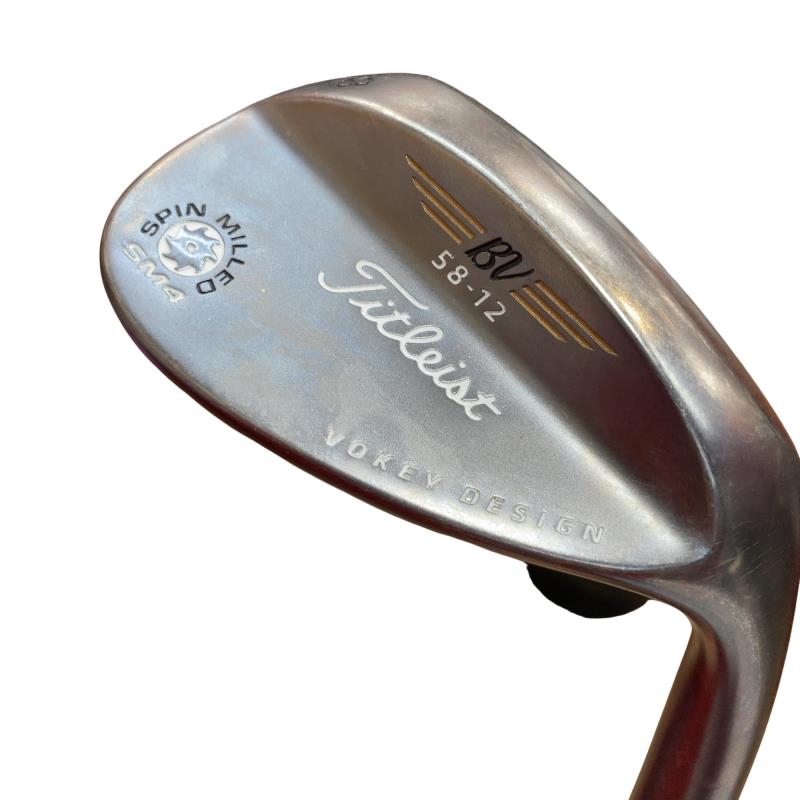 【中古】 タイトリスト VOKEY SPIN MILLED SM4 ブラックニッケル 58°/12° ウェッジ WG NS PRO 950GH (フレックスS) メンズ 男性用 右利き 右用 Cランク ゴルフクラブ